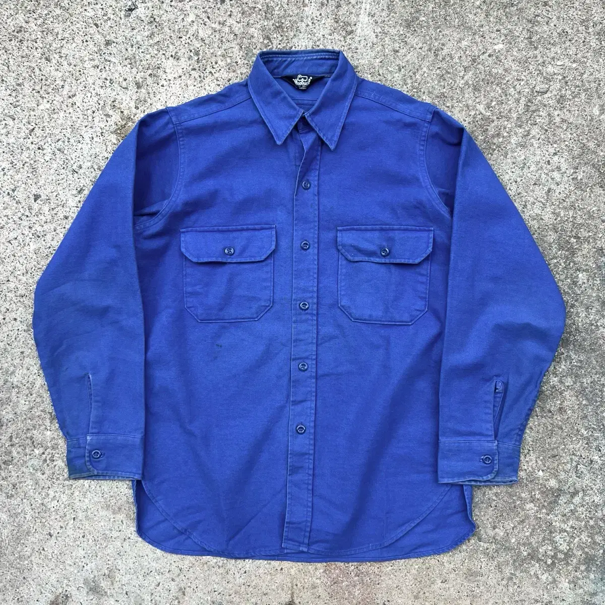 90s Woolrich 몰스킨 프렌치워크 셔츠